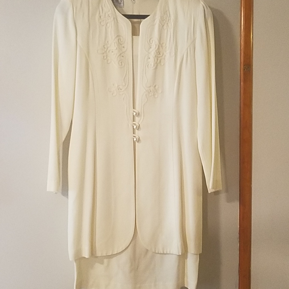 Cream dress for occassion